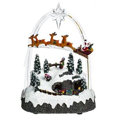 Фигурка декоративная "Рождество" (4 мелодии, подсвет, движ, 3xAA н/п, +USB), L21 W13 H30 см