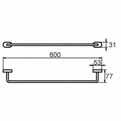 !Полотенцесушитель Solomon, сплав металлов SOLSM10M49