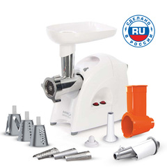 Мясорубка Аксион М641.02 2000Вт белый