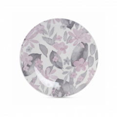 Тарелка десертная BLOOMING розовая 19см