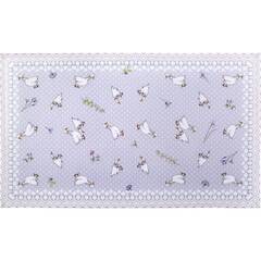 !09 ПОЛОТЕНЦЕ "ГУСИКИ" 70*40 СМ. СЕРЫЙ, ГОРОХ, 100% ХЛОПОК, ТВИЛЛ