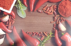 !09 Сервировочная салфетка «Чили», набор 2 штуки, размер 26 х 41 см/