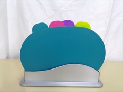 !09 Набор разделочных досок на подставке "Овал" 4 шт.