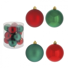 Набор из 12шт Украшение новогоднее Шар "Летнее настроение", D 8 см, L19 W19 H21 см