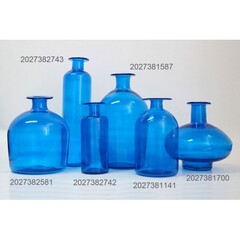 !БУТЫЛОЧНАЯ ВАЗА СРЕДНЯЯ СЕРИЯ ЛАЗУРЬ