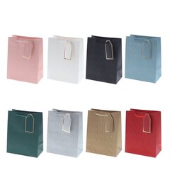 Пакет подарочный (бумага 210г/м2, блок 12шт), L18 W10 H23 см, 8в.