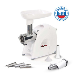 Мясорубка Аксион М641.04 2000Вт белый