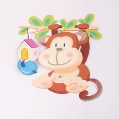 !Набор 2 штуки - Декоративная самоклеющаяся наклейка "Обезьянка", 35,5*25 см.