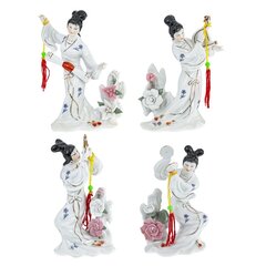 Фигурка декоративная "Гейша" (блок 4 шт), Д11,5 Ш6,5 В15 см, 4в.