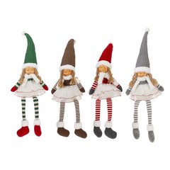 Игрушка набивная "Девочка", L12 W7 H50/18 см, 4в.