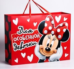 !09 Пакет ламинированный "Для особенной девочки", Минни Маус, 46 х 61 см