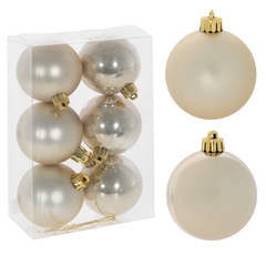 Набор из 6шт Украшение новогоднее "Шар", D 6 см, L12 W6 H17,5 см