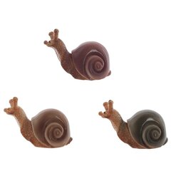 Фигурка декоративная "Улитка" (блок микс 3шт), Д6 Ш3 В4 см, 3в.
