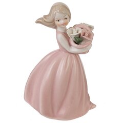 Фигурка декоративная "Девочка с цветами", Д9 Ш8 В14 см