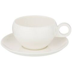 !09 ЧАЙНАЯ ПАРА "FUSION" 290МЛ, ЦВЕТ БЕЛЫЙ