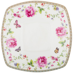 !09 Блюдце (набор 3 штуки) "Цветение" 11 см. фарфор без подарочной упаковки