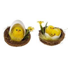 Набор из 2-х изделий декоративных "Гнездо пасхальное" (5,5*5), L11 W6 H6 см