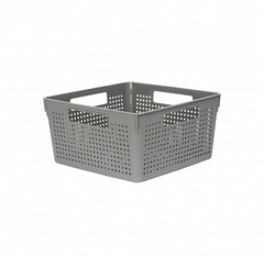 Коробка для хранения ЛОФТ серая 11л 290x290x150мм