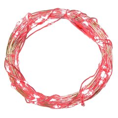 Электрогирлянда (30 красных LED, 1 реж свеч, серебр шнур),L303 W0,1 H0,2 см, 2хAA)