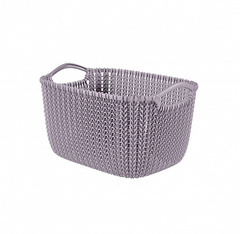 Корзина KNIT S 8л фиолетовая пастель