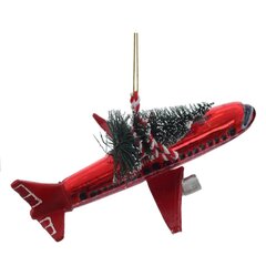 Украшение новогоднее "Самолёт", L16,5 W12,5 H5,5 см