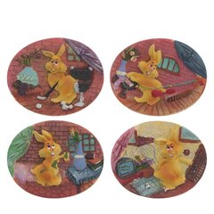 !Магнит "Заяц", L8 W1 H7 см, 4в.