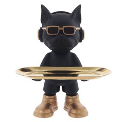 Фигурка декоративная с подносом "Собака", Д22,5 Ш17 В28 см