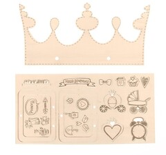 !09 Метрика малыша «Наша доченька», деревянная заготовка