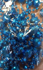 !09 Елочное украшение бусы "ШАРИКИ" 2.7 м цвет синий