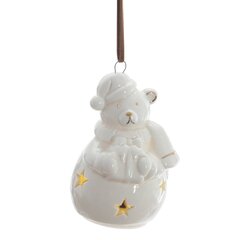 Фигурка декоративная подвесная "Медвежонок" с подсветкой (2хLR44), L5 W5 H7 см