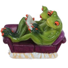 Фигурка декоративная "Лягушки на диване", Д15 Ш8 В10 см