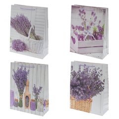 Пакет подарочный (бумага, плотность 210г/м2, блок микс 12шт), L31 W12 H40 см, 4в.