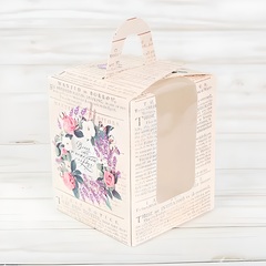 !09 Складная коробка под один капкейк (набор 5 штук) «Что пожелает сердце», 9 × 9 × 11 см.