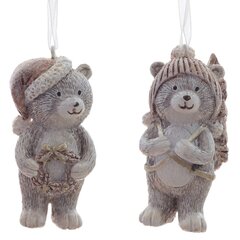 Изделие декоративное подвесное "Медвежонок", L3,5 W3,5 H7 см, 2в.