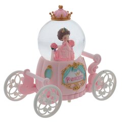 Фигурка декоративная "Принцесса" в стекл шаре (муз, подсвет, вьюга, 2xAAA н/п), D8 см, Д17 Ш9 В17 см