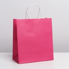 !Пакет крафтовый 3 штуки Pink, 22 × 25 × 12 см