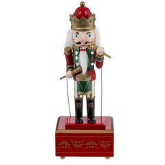 Фигурка декоративная "Щелкунчик" с музыкой и движением, L11,5 W11 H31,5 см