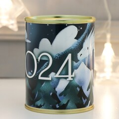 !09 Копилка банка-металл "2024"