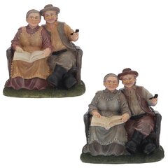 Фигурка декоративная "Бабушка с дедушкой", Д16 Ш12 В17 см, 2в.