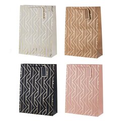 Пакет подарочный (бумага 210г/м2, блок 12шт), L31 W12 H42 см, 5в.