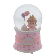 Фигурка декоративная "Ангел" в стекл шаре (муз, подсвет, вьюга, 3xAAA н/п), D10 см, Д10 Ш10 В16 см