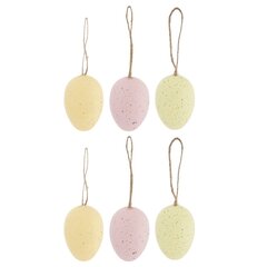 Набор из 6-ти изделий декоративных подвесных "Яйцо" (3,5*5,5), L13 W4 H17 см