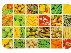 !Салфетка подстановочная " Овощи" , 2 штуки, 26*41 см.,пвх.