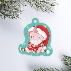 !Шильдик на подарок 5 штук «Милый единорожка», 5,2 × 5,8 см.