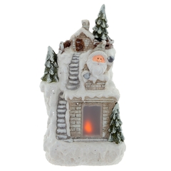 Фигурка декоративная "Камин" (подсветка, 3xAAA), L25 W16 H49 см