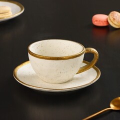 !09 Кружка фарфоровая Poursephona, 250 мл, цвет бежевый