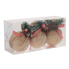 Набор из 3шт Украшение новогоднее "Шар", D 7.5 см, L23,5 W8 H11,5 см