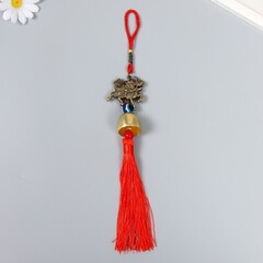 !09 Колокольчик металл "Цилинь (Кирин)" 1 колокол 18х4,5х3 см.