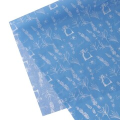 !09 Бумага (набор 6 листов) упаковочная тишью «Лаванда», 50 × 70 см.