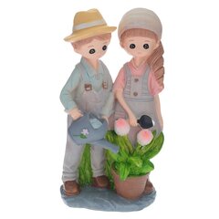 Фигурка декоративная "Мальчик с девочкой", Д9,5 Ш8 В18,5 см